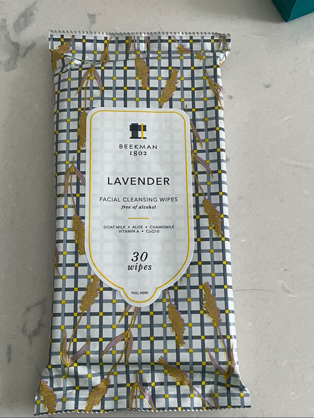 Beekman 1802 Lavender Facial Cleansing Wipes - Lavender nwt